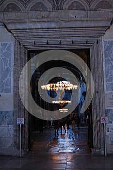 View of the Hagia Sophia museum in Istanbul Turkey. Santa Sofia. Ayasofya photo